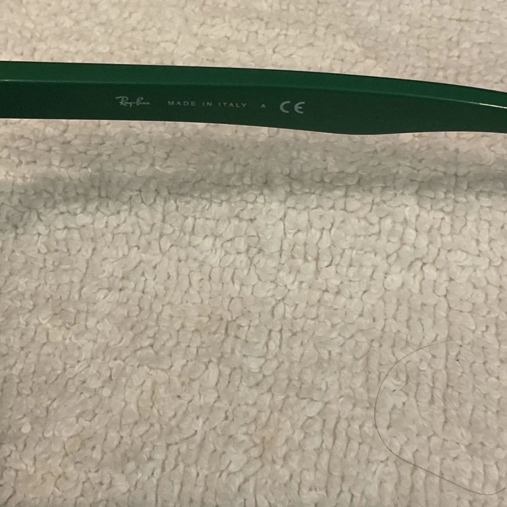 Ray-Ban Black and Green Sunglasses